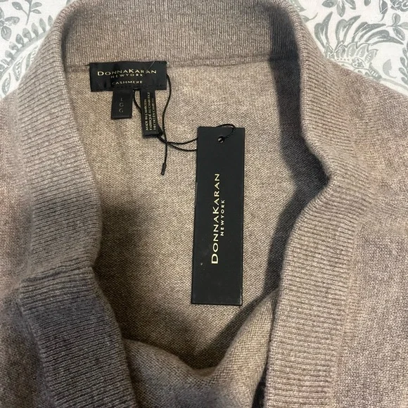 New Donna Karan Brown Pencil Skirt cashmere size L - Picture 5 of 15